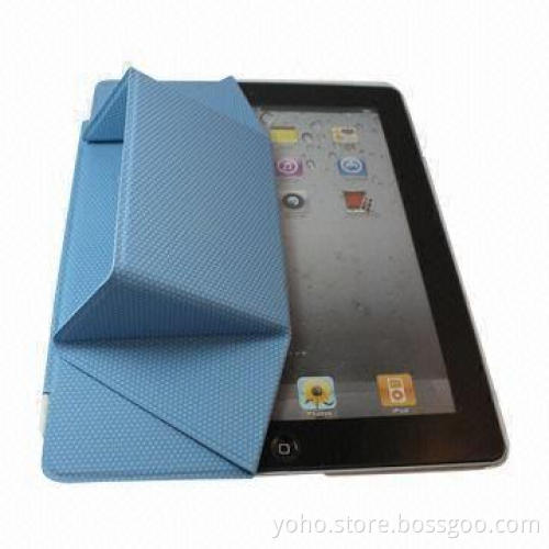Flip Leather Case for New iPad with Six Fold to Stand Different Colors